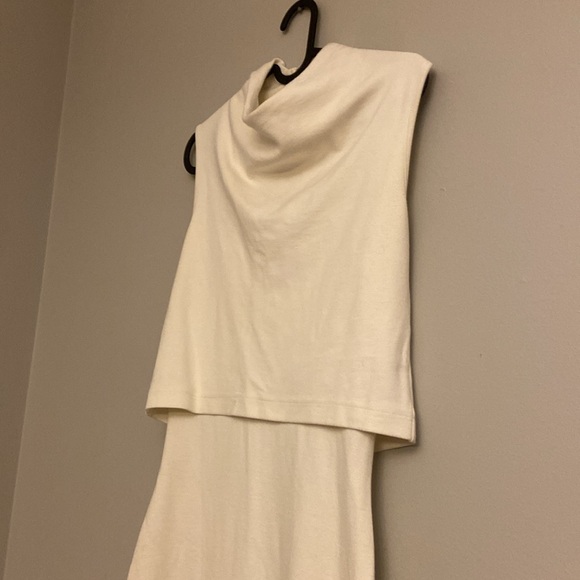 French Connection Ivory Layered Sleeveless Mini Dress Women’s size 4 - Picture 3 of 7